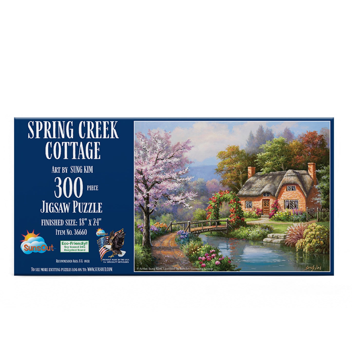 Spring Creek Cottage 300 pc  Jigsaw Puzzle 36660
