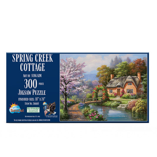 Spring Creek Cottage 300 pc  Jigsaw Puzzle 36660