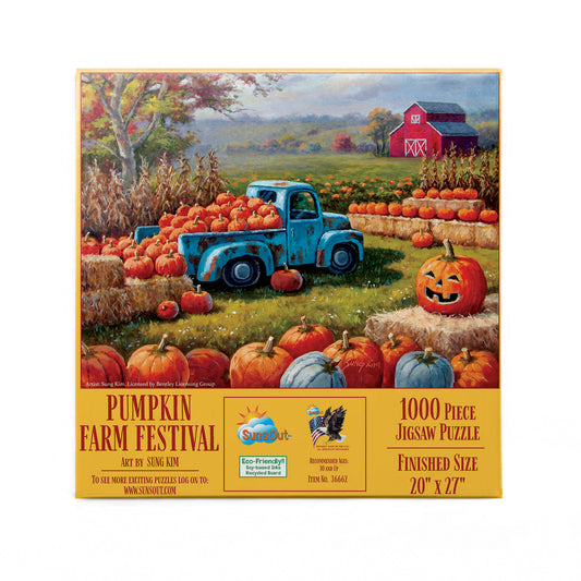Pumpkin Farm Festival 1000 pc  Jigsaw Puzzle 36662