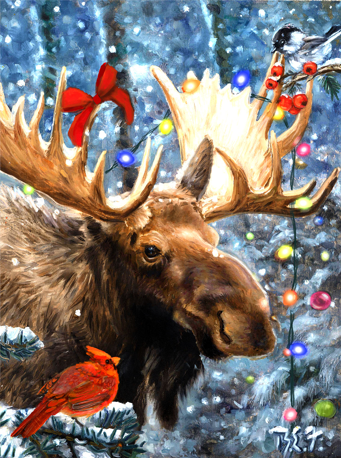 Cardinal Moose 1000 pc  Jigsaw Puzzle 37052