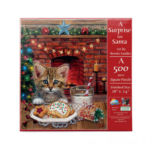 A Surprise for Santa 500 pc  Jigsaw Puzzle 37054