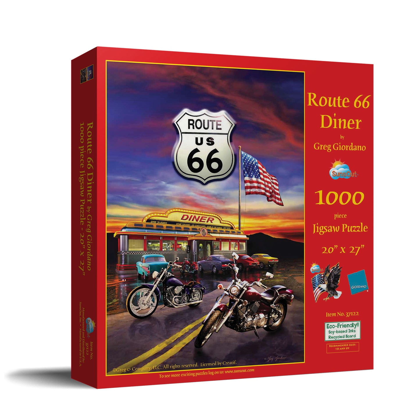 Route 66 Diner 1000 pc  Jigsaw Puzzle 37122