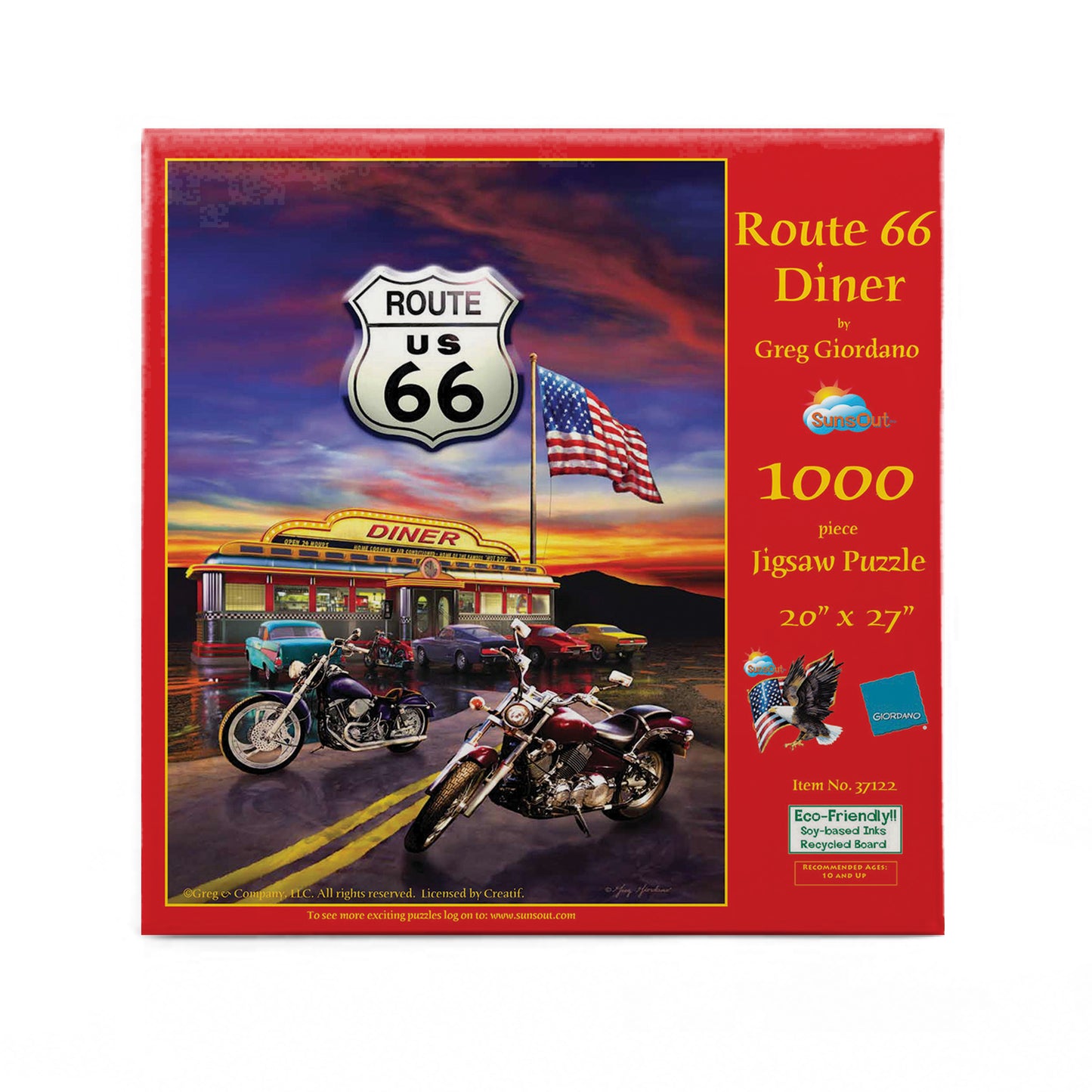 Route 66 Diner 1000 pc  Jigsaw Puzzle 37122