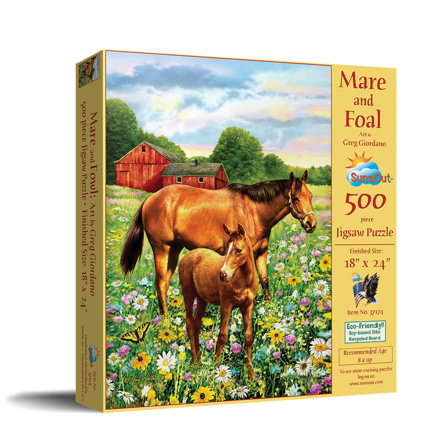 Mare and Foal 500 pc  Jigsaw Puzzle 37174