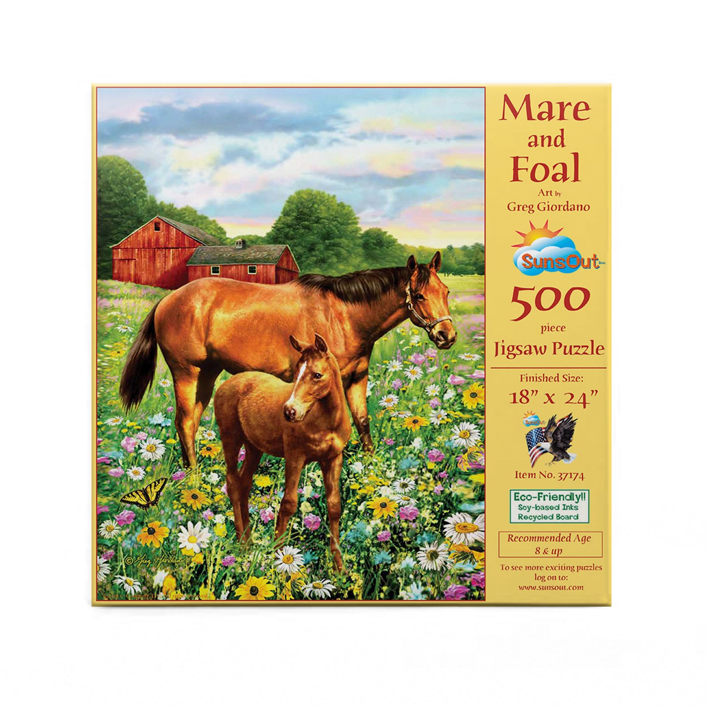 Mare and Foal 500 pc  Jigsaw Puzzle 37174
