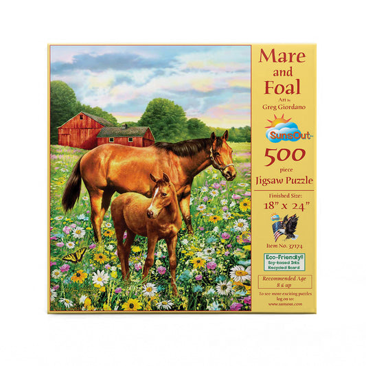 Mare and Foal 500 pc  Jigsaw Puzzle 37174