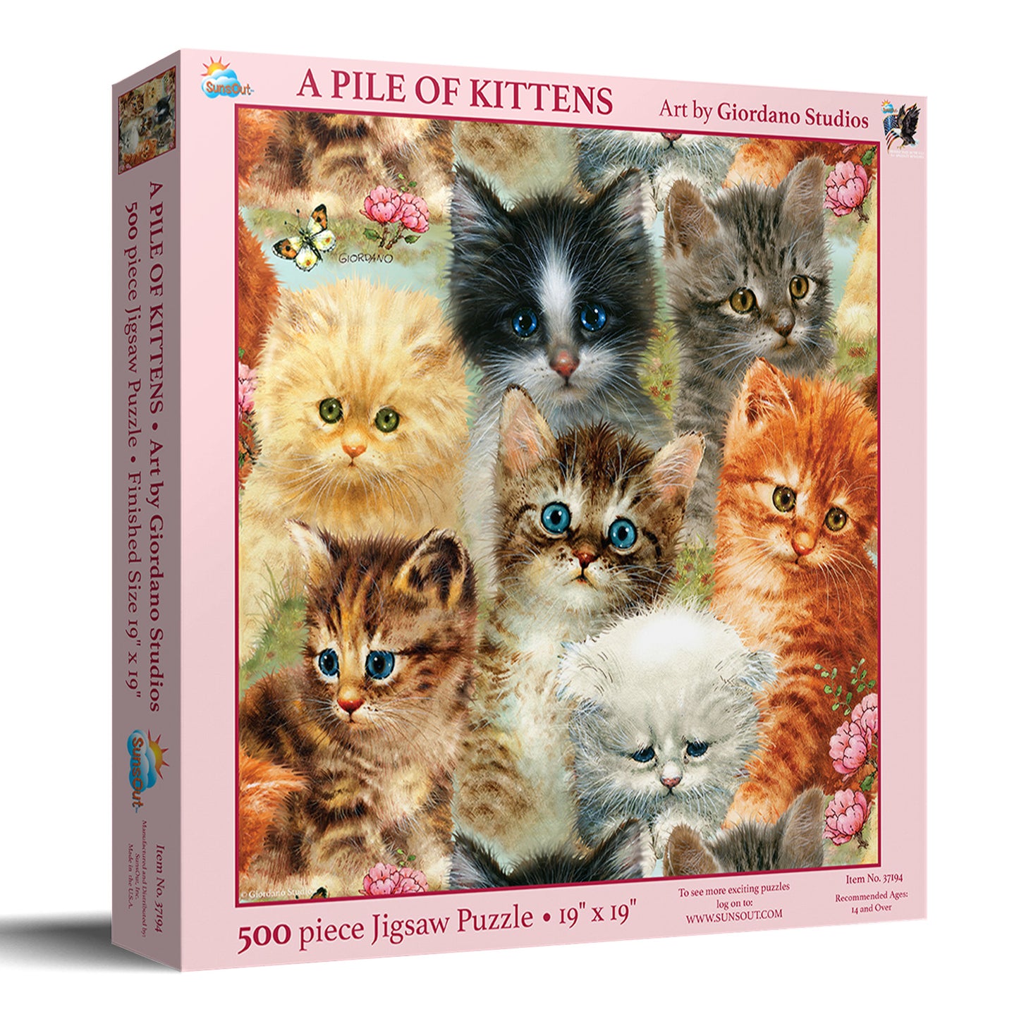 A Pile of Kittens 500 500 pc  Jigsaw Puzzle 37194