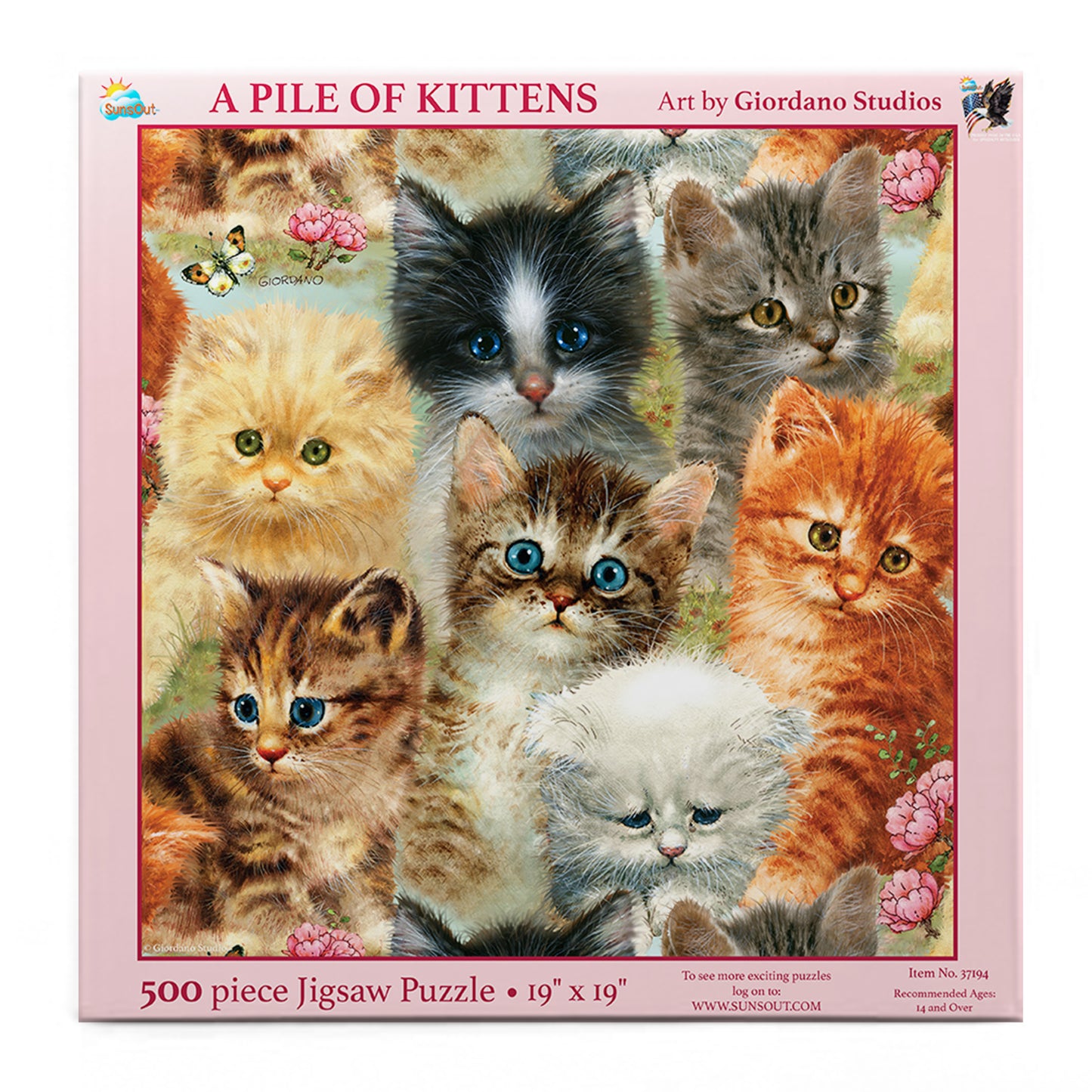 A Pile of Kittens 500 500 pc  Jigsaw Puzzle 37194