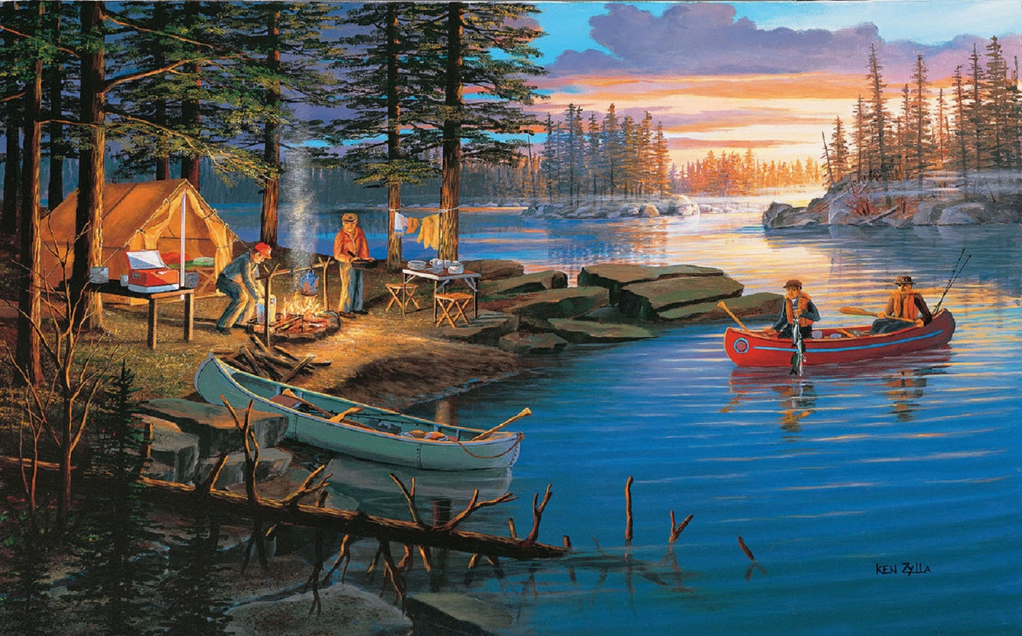 Campfire Memories 1000 pc  Jigsaw Puzzle 37739
