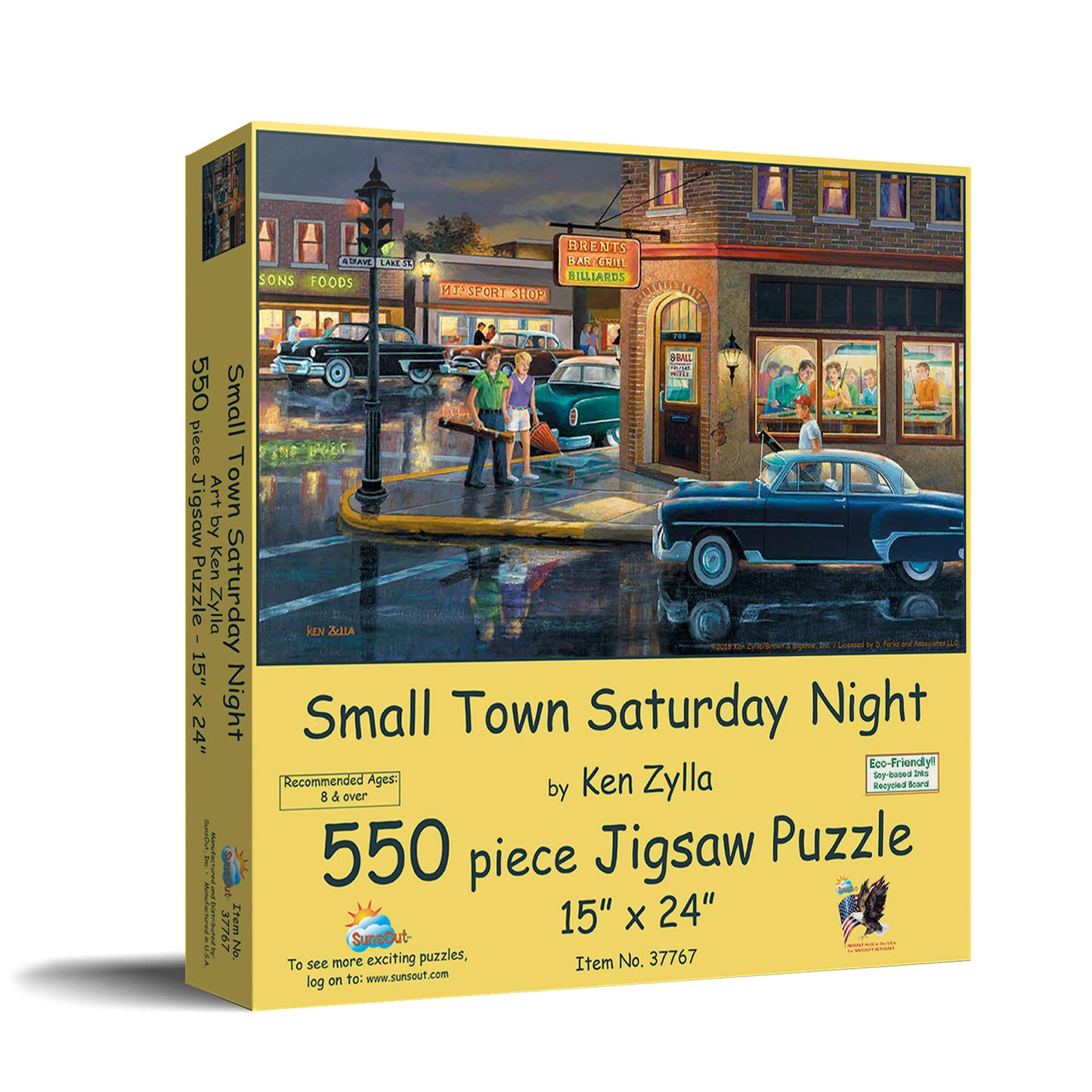 Small Town Saturday Night 550 pc  Jigsaw Puzzle 37767