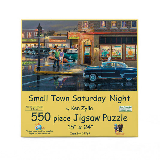 Small Town Saturday Night 550 pc  Jigsaw Puzzle 37767