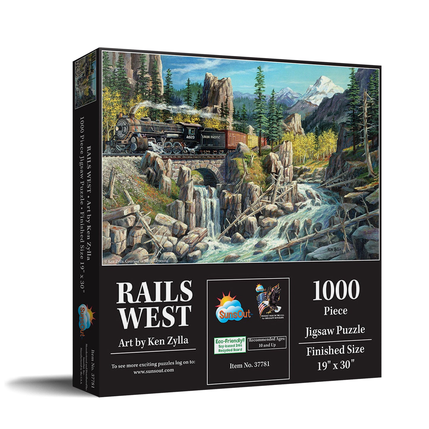 Rails West 1000 pc  Jigsaw Puzzle 37781