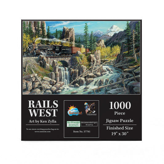 Rails West 1000 pc  Jigsaw Puzzle 37781
