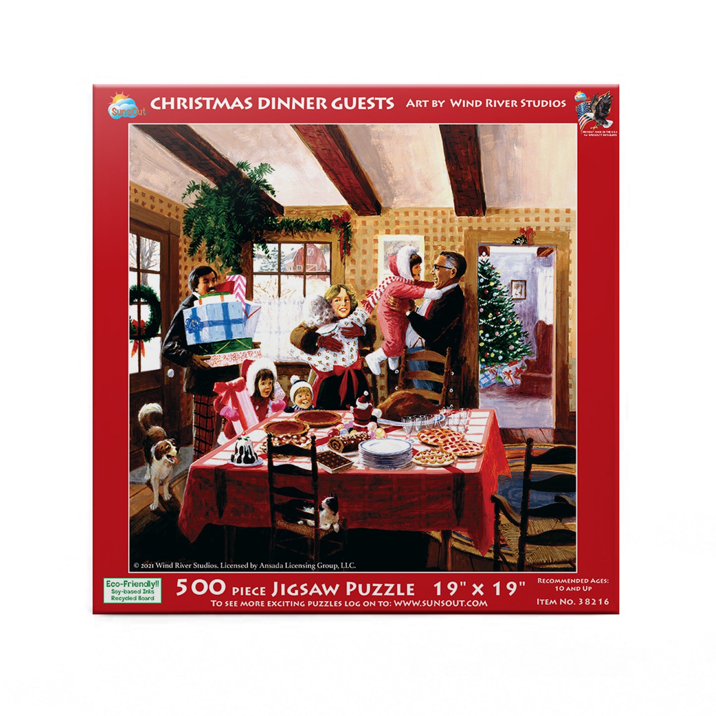 Christmas Dinner Guests 500 pc  Jigsaw Puzzle 38216