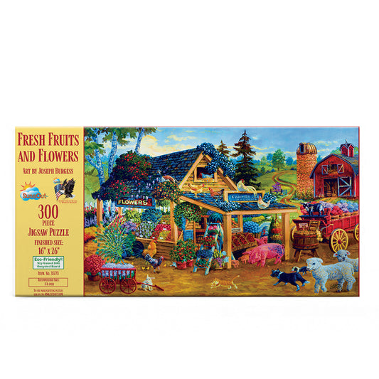 Fresh Fruits and Flowers 300 pc  Jigsaw Puzzle 38778