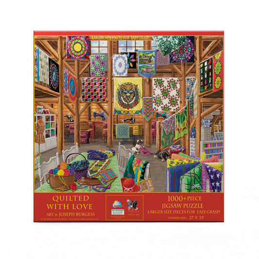 Quilted with Love 1000 pc Large Pieces Jigsaw Puzzle 38811