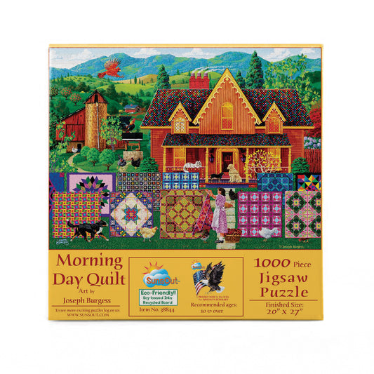 Morning Day Quilt 1000 pc  Jigsaw Puzzle 38844