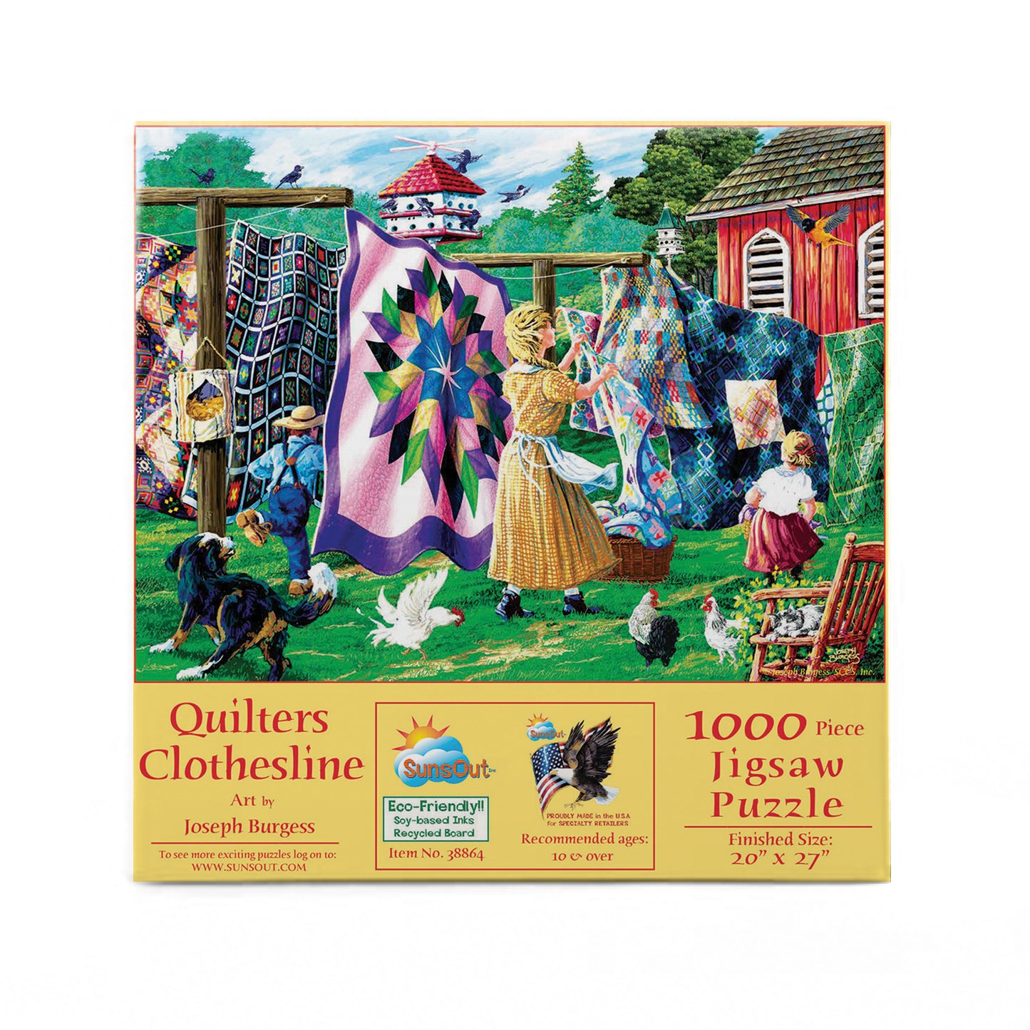 Quilter's Clothesline 1000 pc  Jigsaw Puzzle 38864