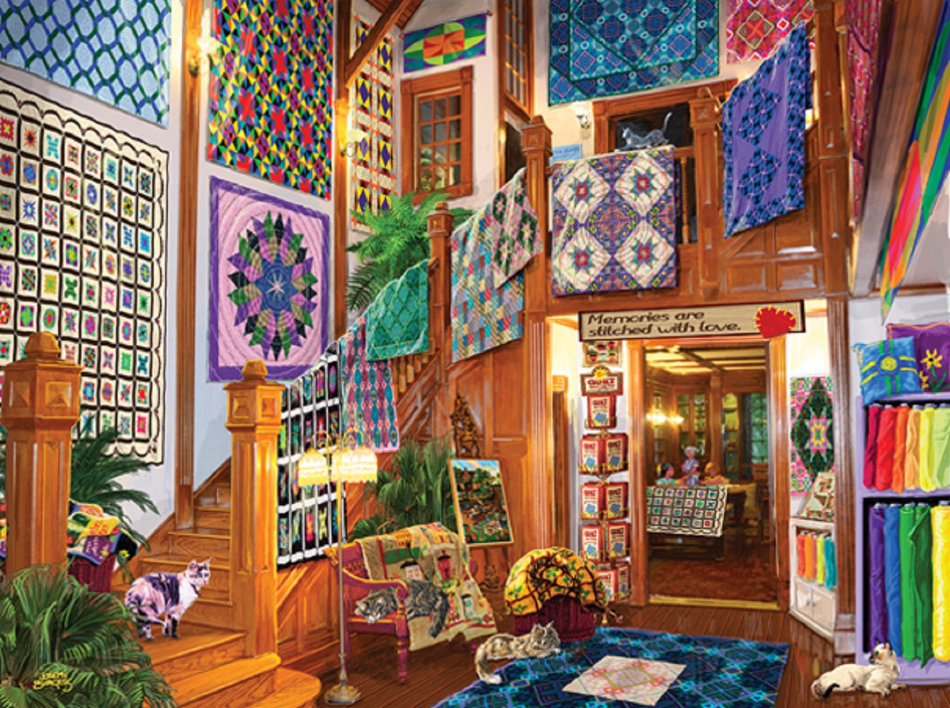 Stitched With Love a 1000 pc  Jigsaw Puzzle 38871