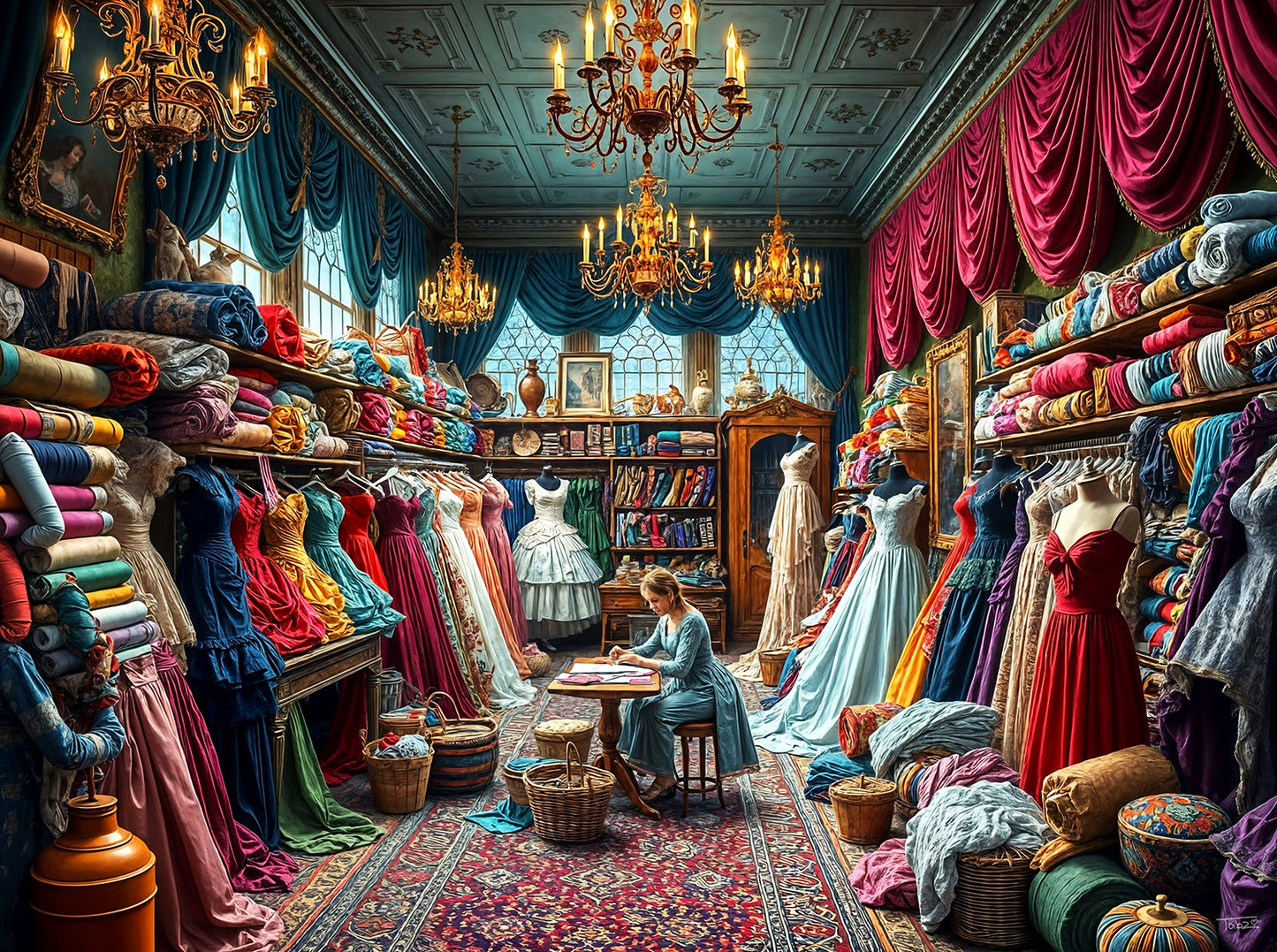 Dressmaker 500 pc  Jigsaw Puzzle 39015