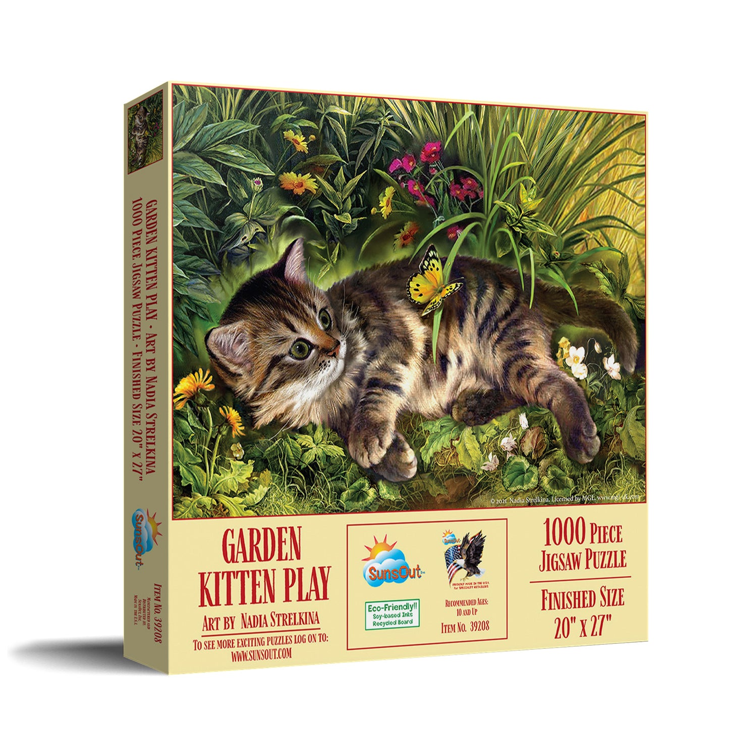 Garden Kitten Play 1000 pc  Jigsaw Puzzle 39208