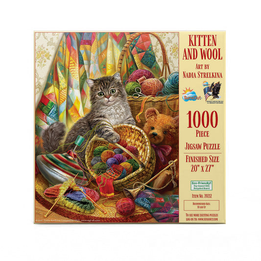Kitten and Wool 1000 pc  Jigsaw Puzzle 39212