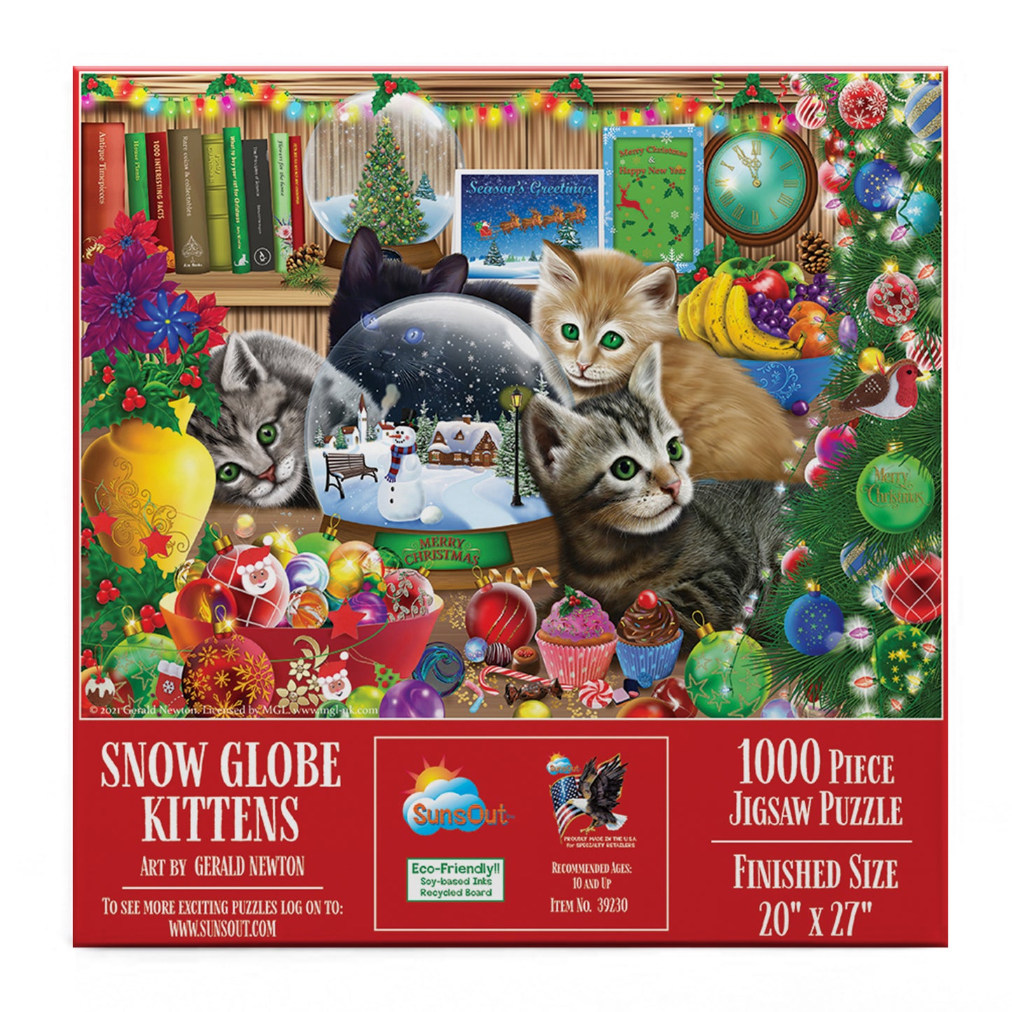 Snow Globe Kitten 1000 pc  Jigsaw Puzzle 39230