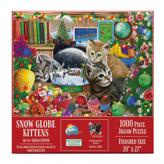 Snow Globe Kitten 1000 pc  Jigsaw Puzzle 39230