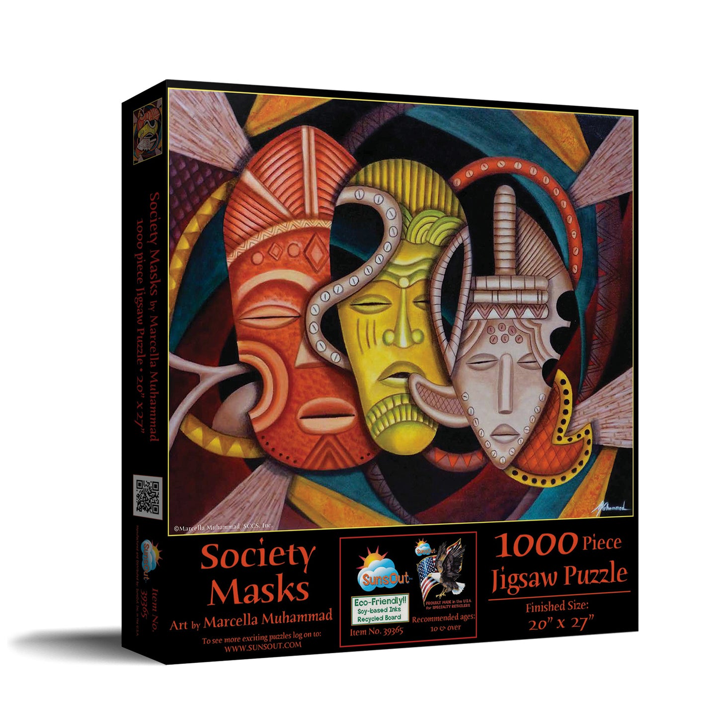 Society Masks 1000 pc  Jigsaw Puzzle 39365