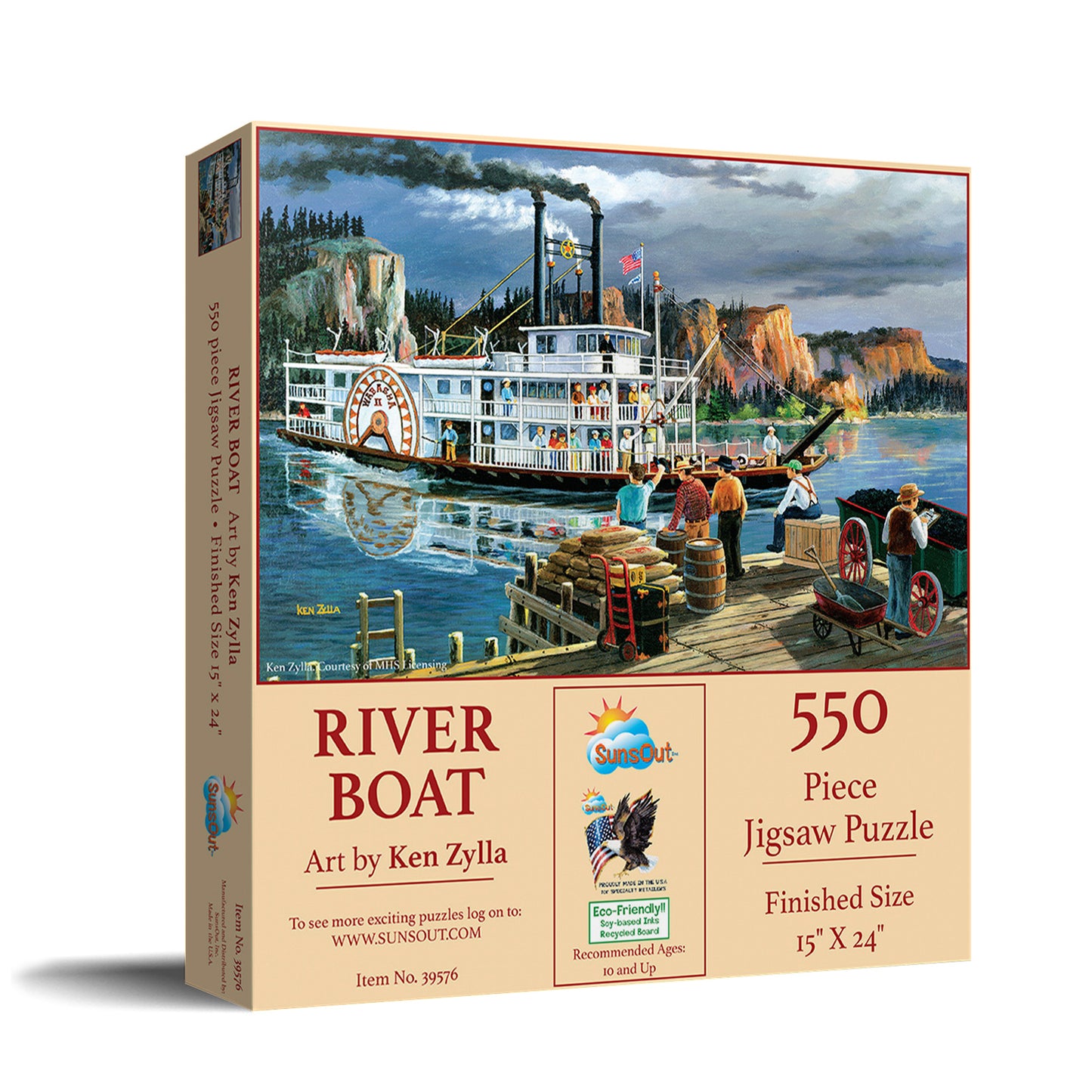 Riverboat 550 pc  Jigsaw Puzzle 39576