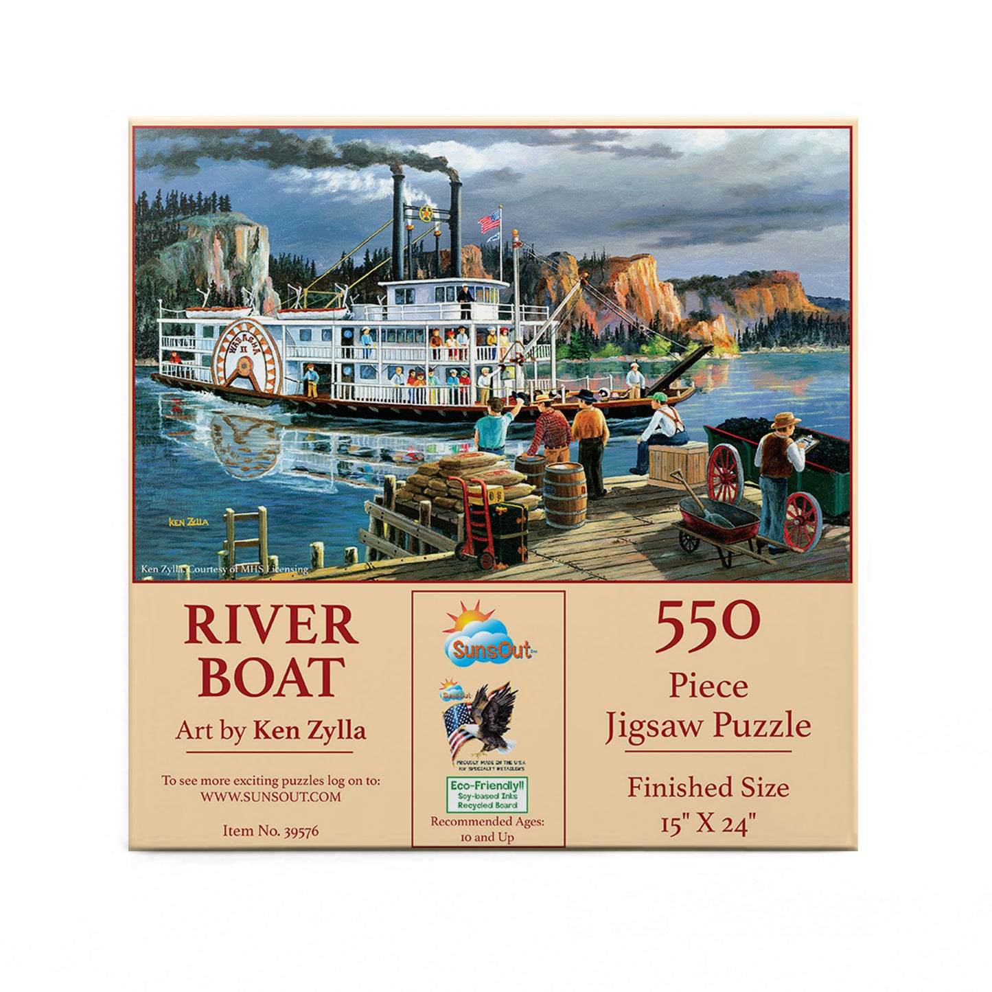 Riverboat 550 pc  Jigsaw Puzzle 39576