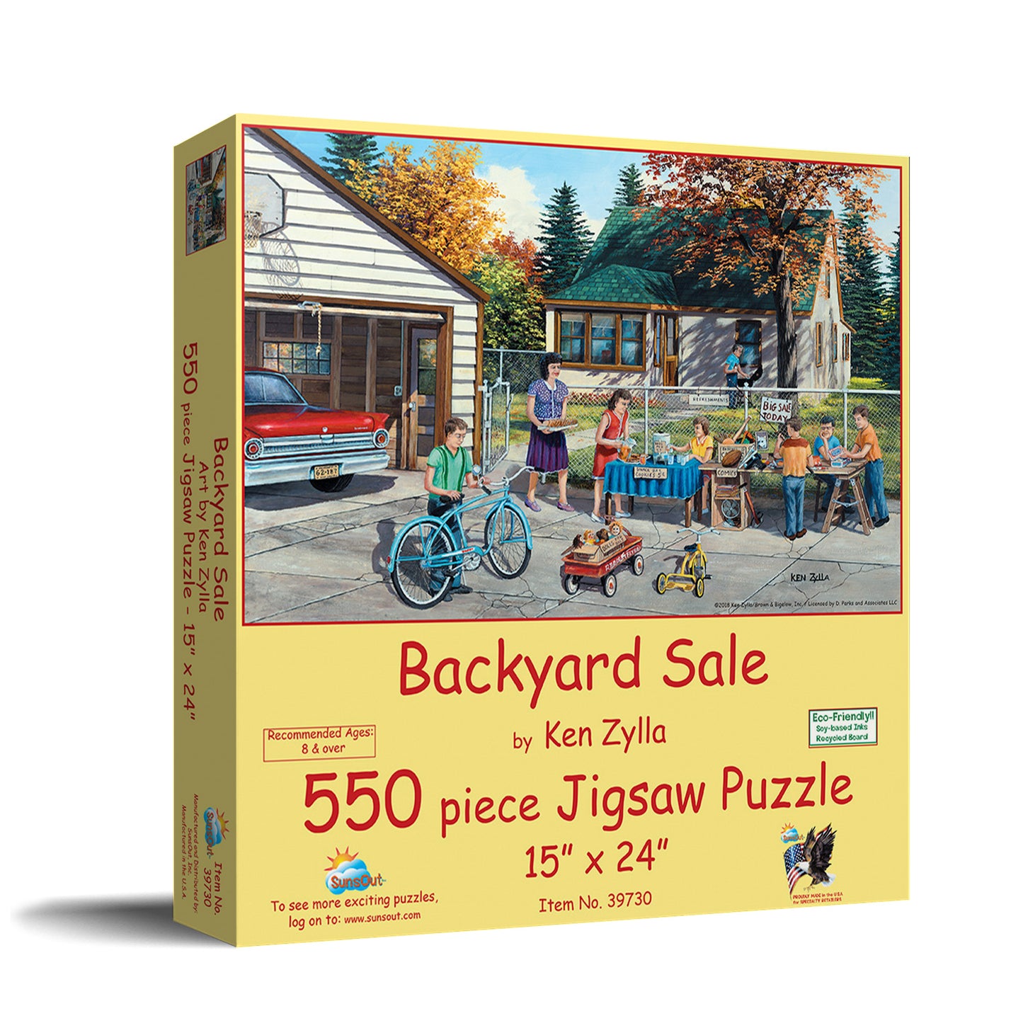 Backyard Sale 550 pc  Jigsaw Puzzle 39730