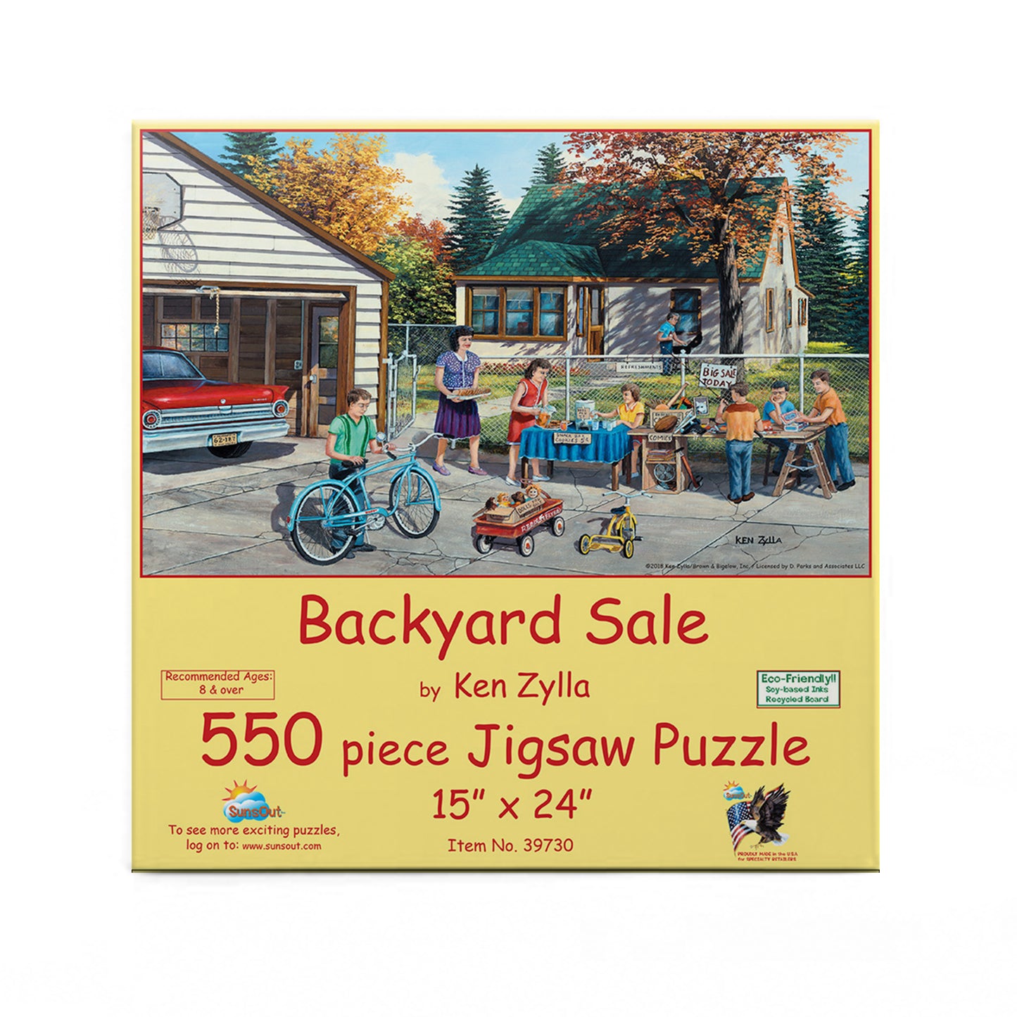 Backyard Sale 550 pc  Jigsaw Puzzle 39730