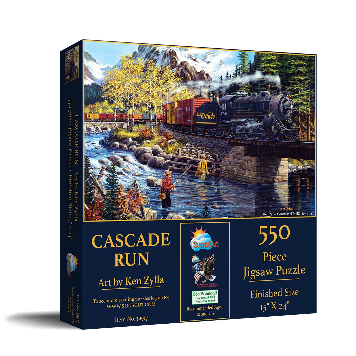 Cascade Run 550 pc  Jigsaw Puzzle 39917