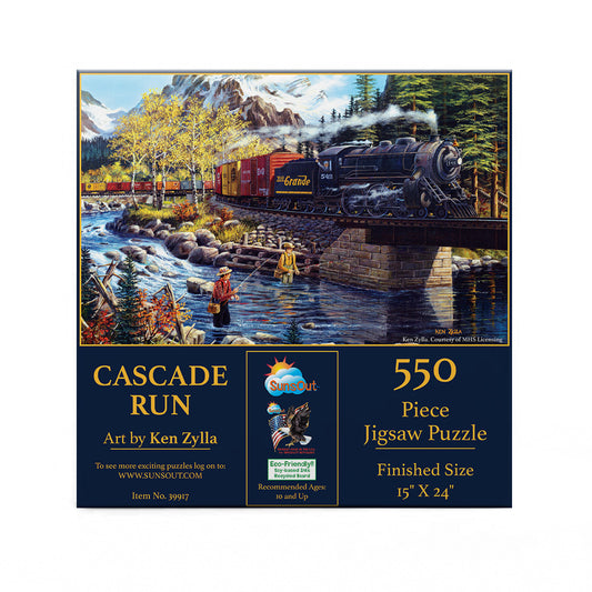 Cascade Run 550 pc  Jigsaw Puzzle 39917
