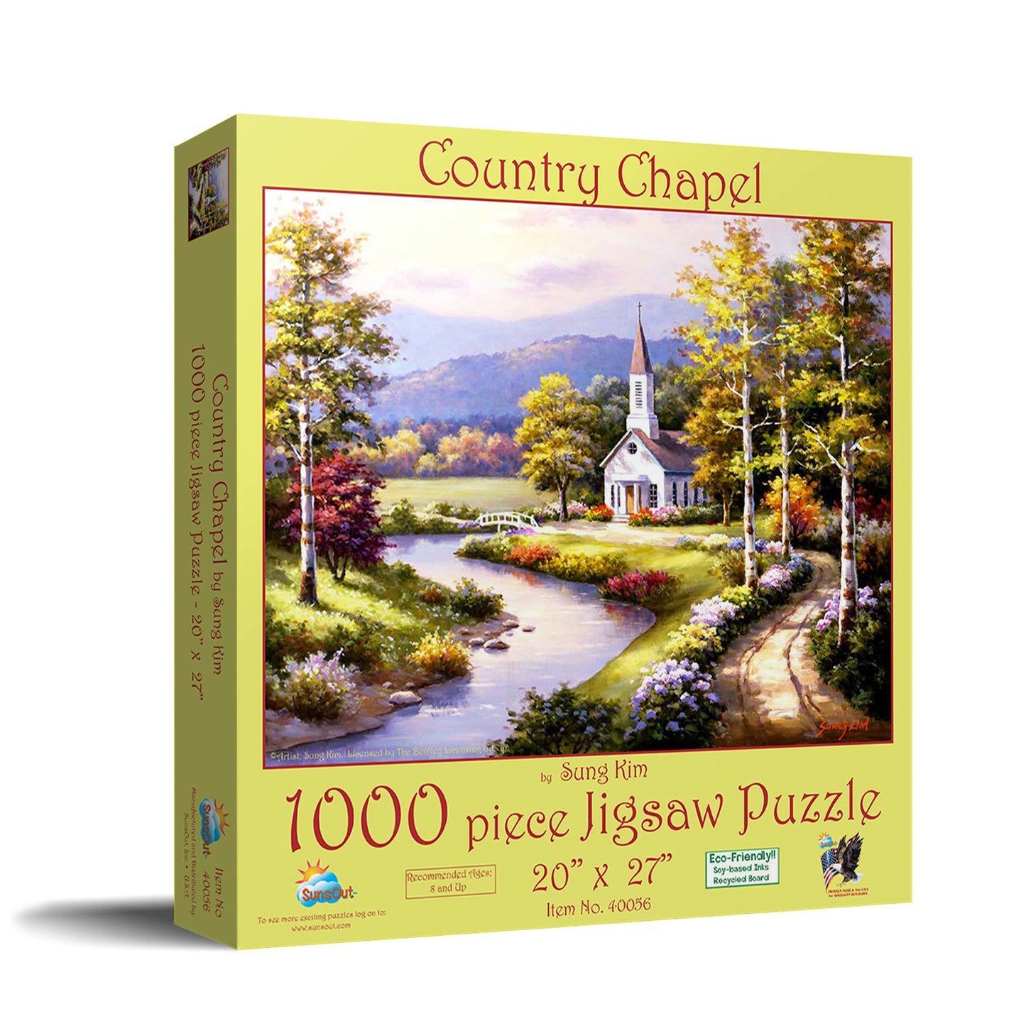 Country Chapel 1000 pc  Jigsaw Puzzle 40056
