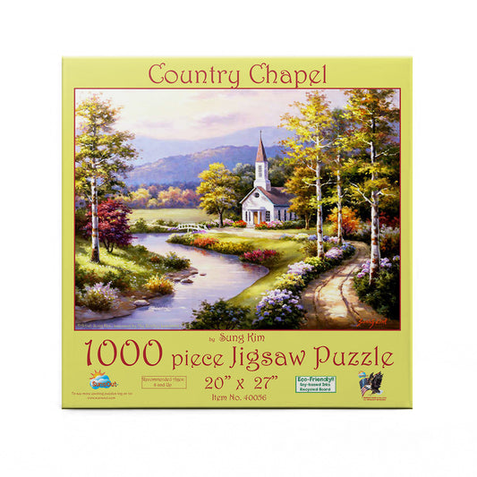 Country Chapel 1000 pc  Jigsaw Puzzle 40056
