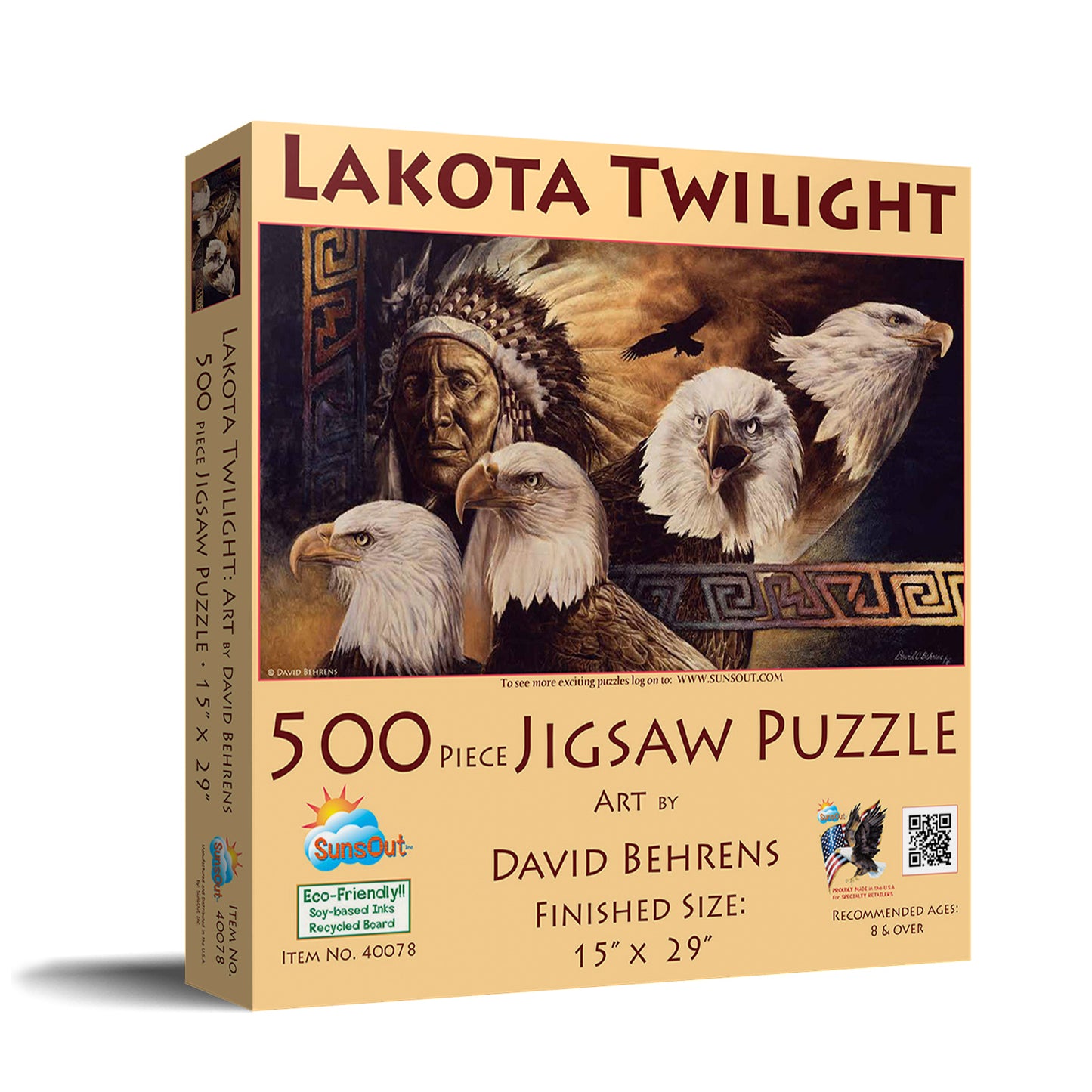 Lakota Twilight 500 pc  Jigsaw Puzzle 40078