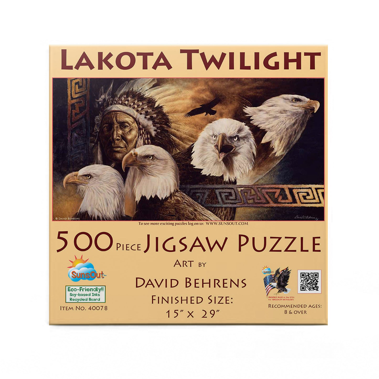 Lakota Twilight 500 pc  Jigsaw Puzzle 40078