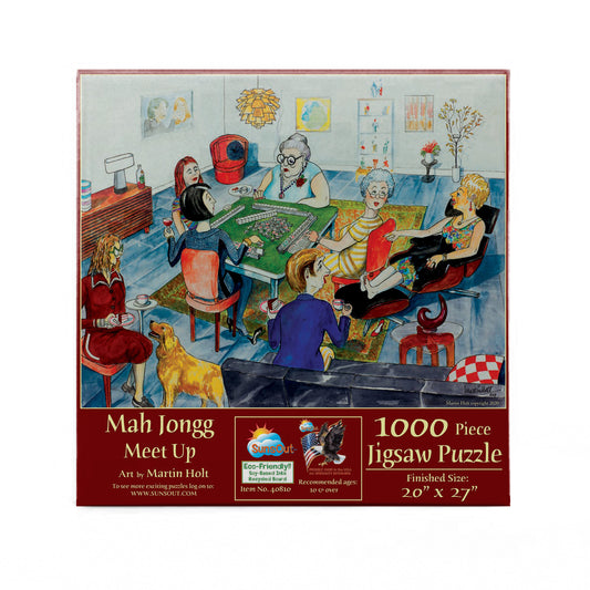 Mah Jongg Meet Up 1000 pc  Jigsaw Puzzle 40810
