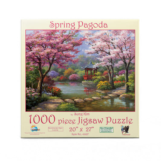 Spring Pagoda 1000 pc  Jigsaw Puzzle 41167