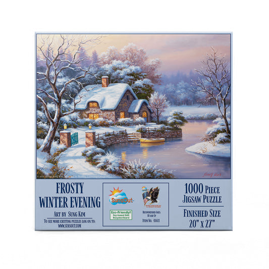 Frosty Winter Evening 1000 pc  Jigsaw Puzzle 41611