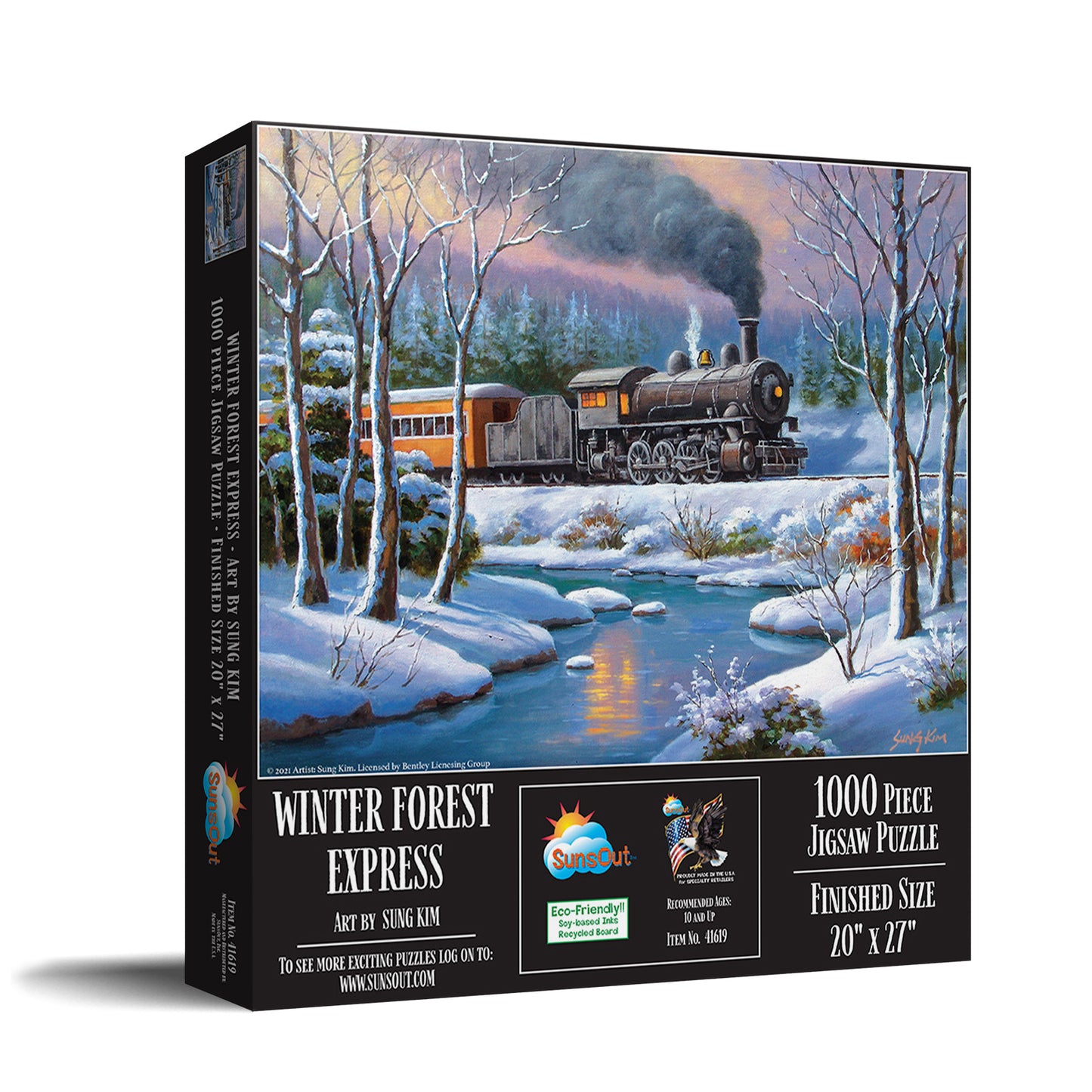 Winter Forest Express 1000 pc  Jigsaw Puzzle 41619