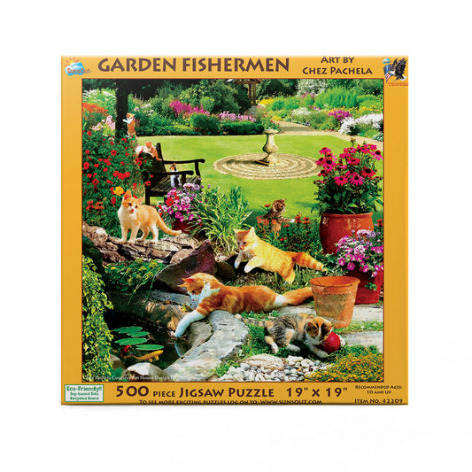 Garden Fishermen 500 pc  Jigsaw Puzzle 42209