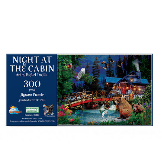 Night at the Cabin 300 pc  Jigsaw Puzzle 42240