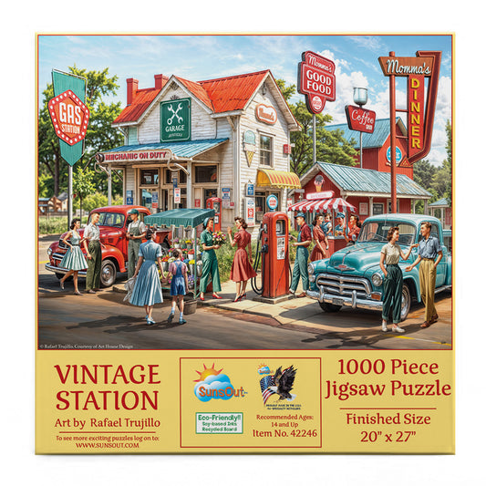 Vintage Station 1000 pc  Jigsaw Puzzle 42246