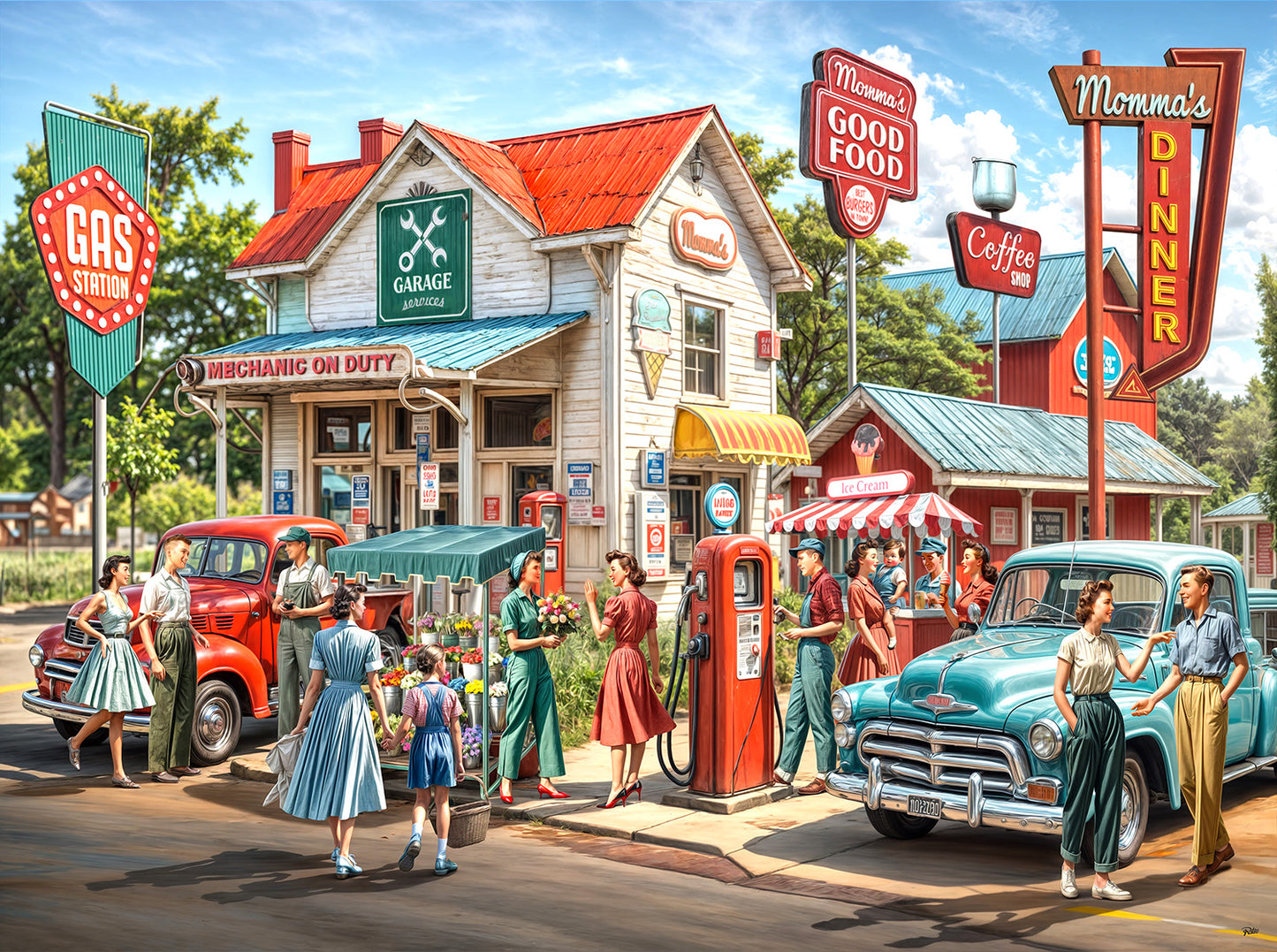 Vintage Station 1000 pc  Jigsaw Puzzle 42246