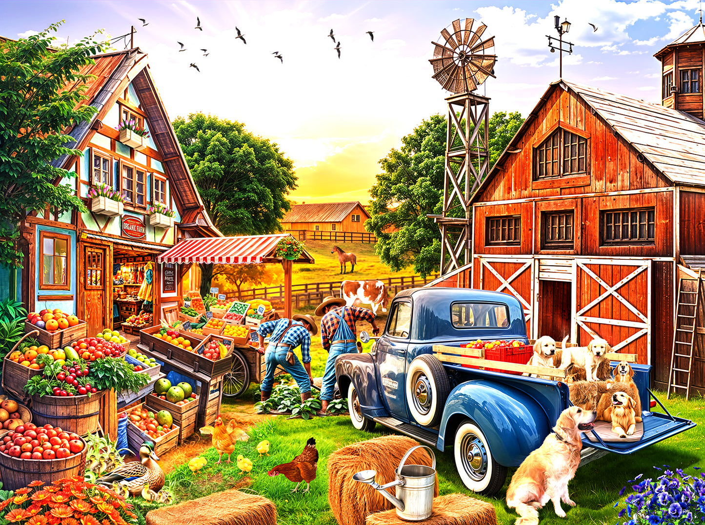 Farm Jobs 1000 pc  Jigsaw Puzzle 42249