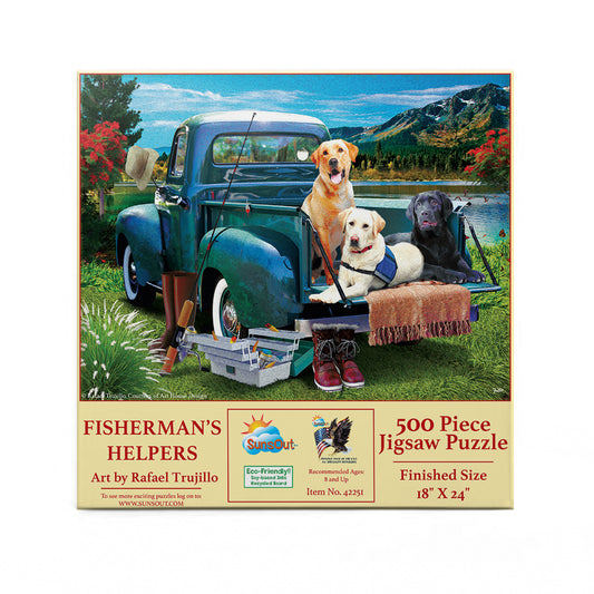 Fisherman's Helpers 500 pc  Jigsaw Puzzle 42251