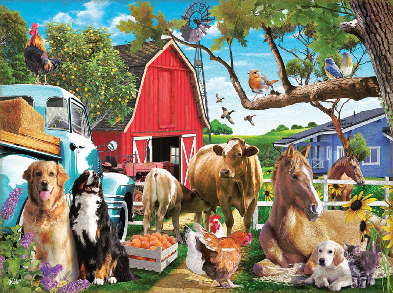 Gathering in the Farmyard 1000 pc  Jigsaw Puzzle 42255